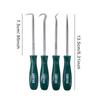4Pcs Pick Hook Set with Non-Slip Handle Oil Seal Screwdriver To Remove Small Fuses Wire Plugs  O Rings Portable Removal Tool