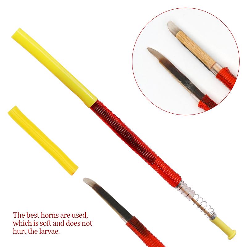 5/10/20pcs Beekeeping Grafting Tool Bee Queen Larva Retractable Moving Insect Worm Needle Grafting Equipment Tools