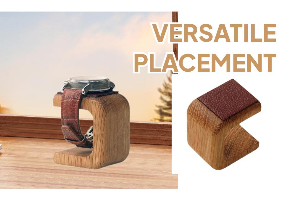 Wood Watch Stand for Men, Counter Jewelry Stand, Accessory Bracelet Storage