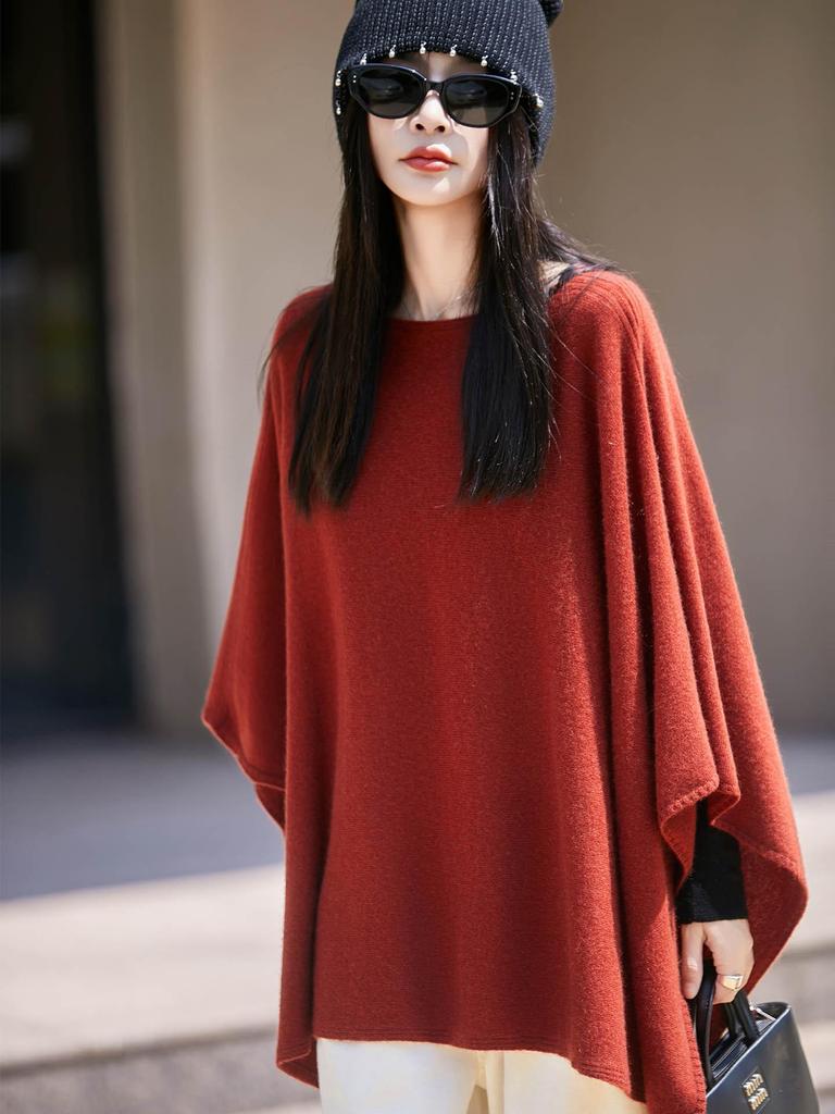 Women's One-Shoulder Wool Cardigan Shawl - Niche Casual Style Sweater