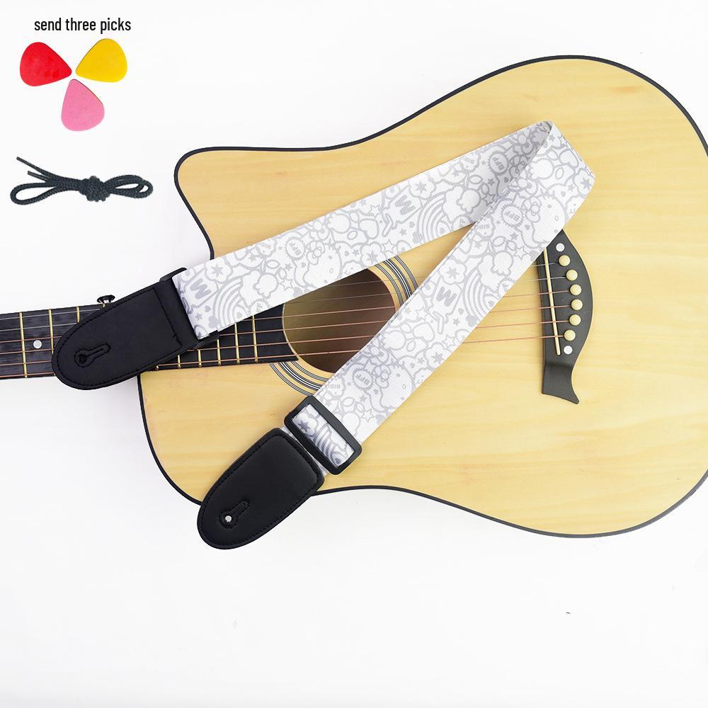 Ethnic Style Universal Guitar Strap - Polyester for Electric, Bass, Wooden Guitars