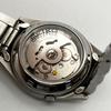 Used In good working condition SEIKO automatic men's wristwatch navy dial back skid