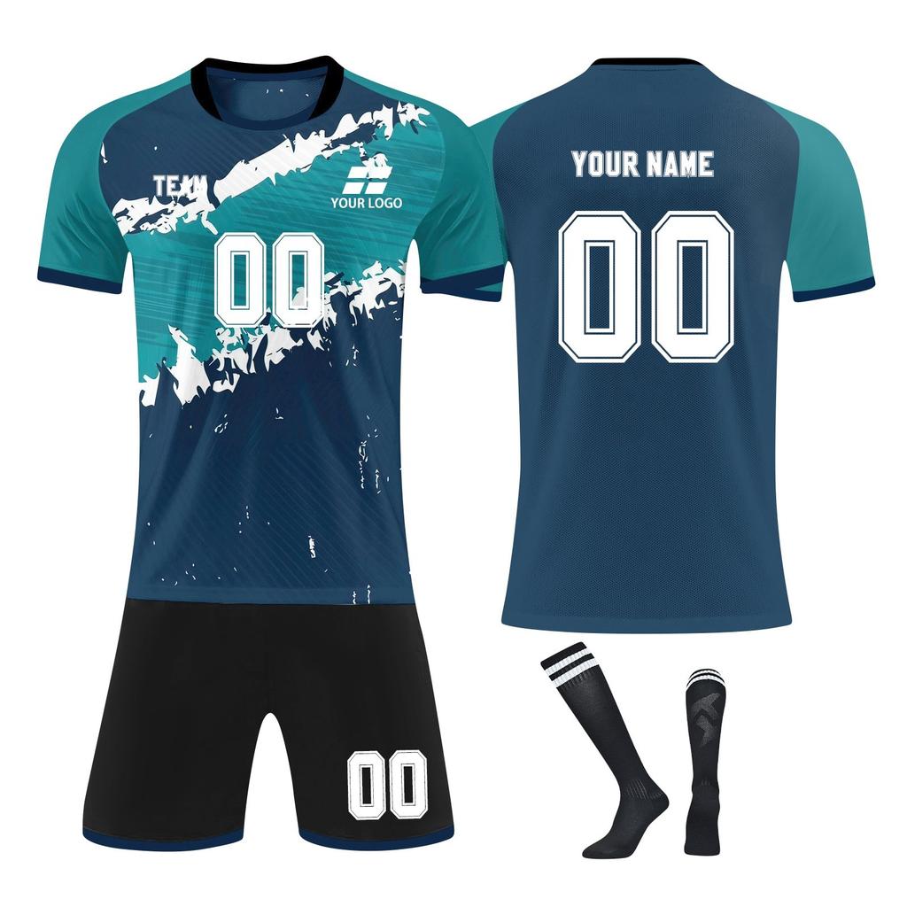 Personalised Shirts Kit Mens Girls With Number Custom Football Jerseys For Boys Training Suit
