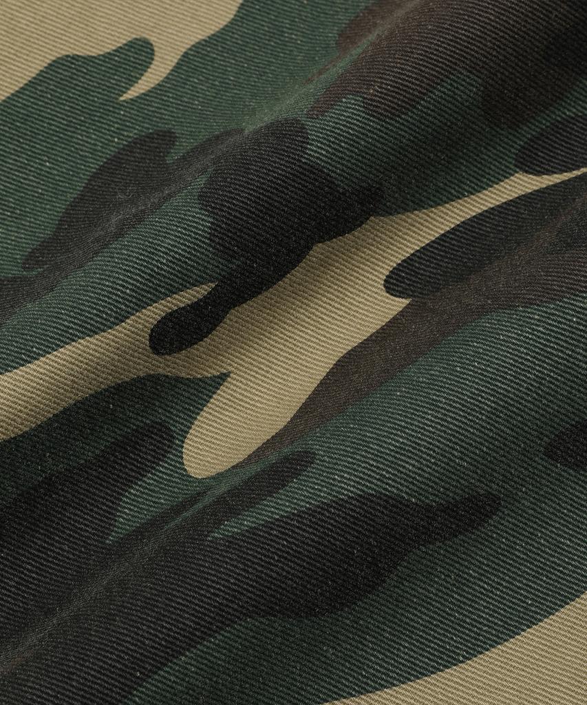 SLOW RECORD HOUSE Double Pintuck Cotton Pants_Camo (Vintage Green)