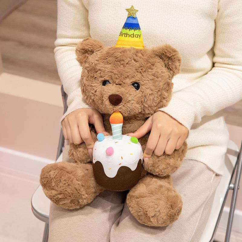 Cute Bow Tie Teddy Bear Doll Plush Toy Bear Hug Bear Doll Children's Rag Doll Birthday Gift