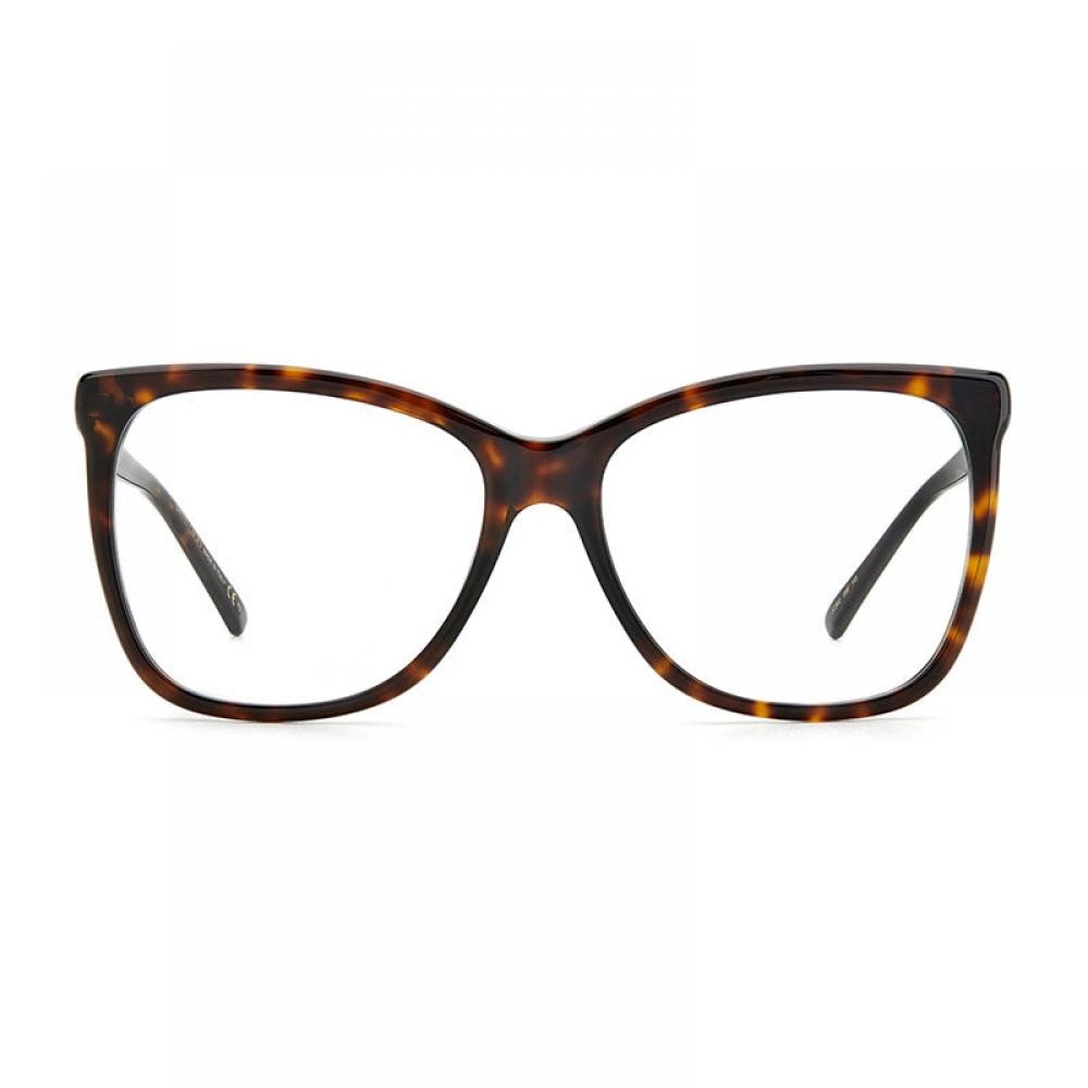 Jimmy Choo Eyeglasses Square Full Rim  Havana Frame And Clear Demo Lenses Lens Jc362008600 Havana