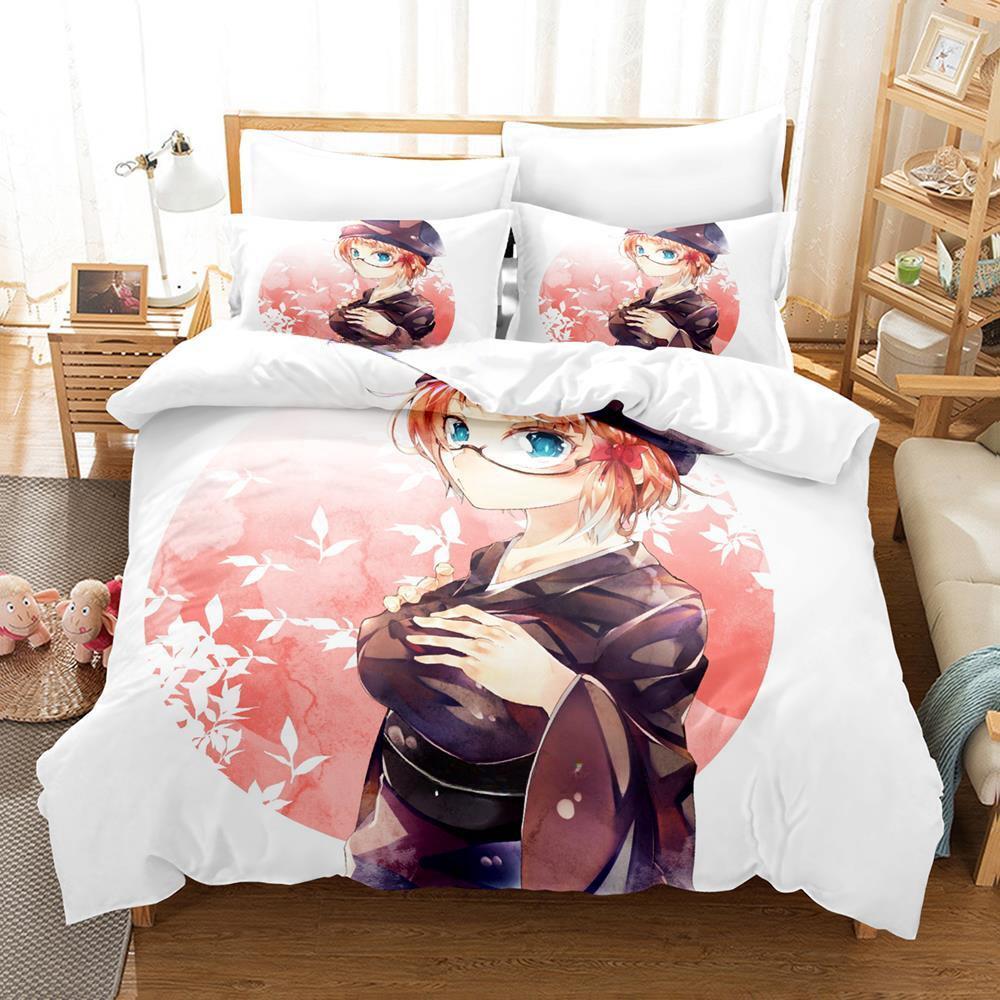 Imprimare 3D Anime Nu Învățăm Niciodată: Set Lenjerie de Pat Bokuben Single Twin Full Queen King Size Set de Pat pentru Dormitor Adulți Copii Seturi Huse de Plapumă