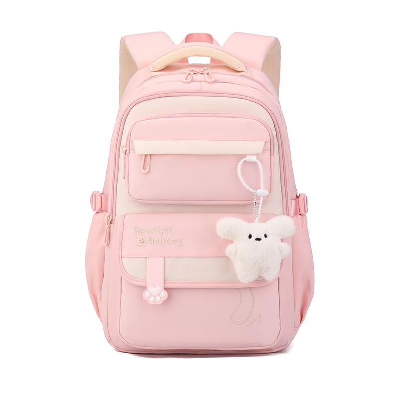 Middle School Backpack for Girls Large Capacity Bookbag Lightweight Fashion Student Backpack Simple Modern School Bags for Teens