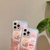 Lovely Stand Holder Cartoon Shockproof Dog Bear Rabbit Duck Animal Family Cute Phone Case For Iphone 11 12 Promax 14 Pro Max 13