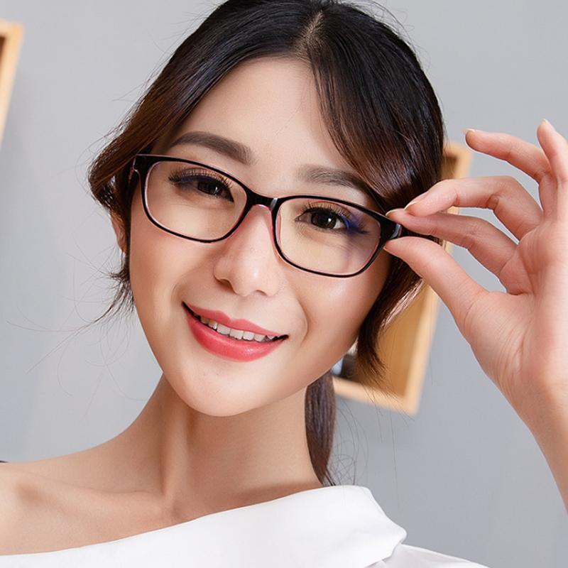 Square Frame Change Color Eyewear Photochromic Eyeglasses Women Men UV400 0 -0.5 -1.0 -1.5 -2.0 -2.5 -3.0 To -6.0