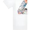 Palace Camiseta Unisex de Manga Corta y Cuello Redondo con Estampado de Pegatina Tri-Ferg Tops Blanco P21TS105