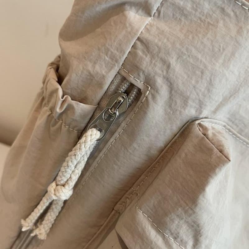Drawstring Large Capacity Tote Bag Women's Versatile Shoulder Bag