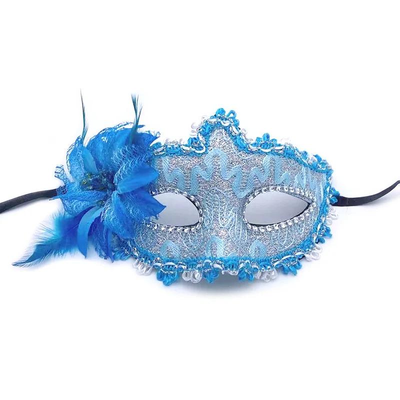 Seite Blume Erwachsenenmaske Maskerade Maske Neue Mode Halbgesichts Augenmaske Party Make-up Ball Venezianische Party Mardi Gras Maske