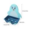 Cute Penguins Waterproof Travel Soap Box Case Bathroom Holder Dish Portable for Shower Home Hiking Accessories