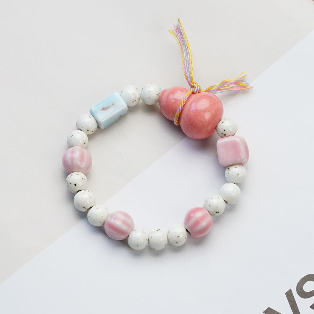 Jingdezhen ceramic beaded bracelet gourd meditation zen bracelet jewelry Fulu live broadcast supply wholesale