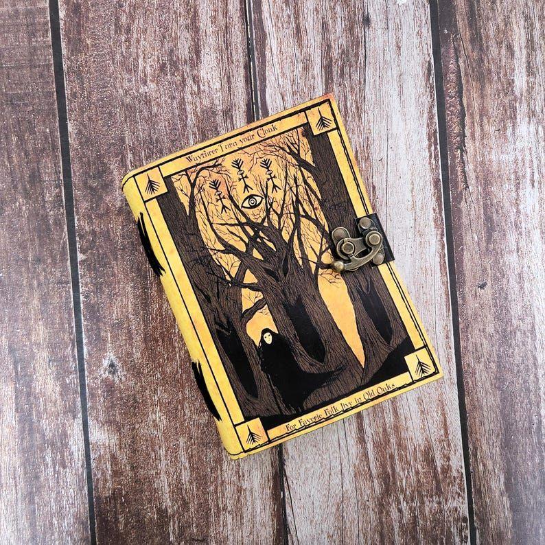 Leather Journal, Leather Dairy, Notebook, Deckle Page Sketchbook, Dream Journal, Personalized Gift, Halloween Gift, Journals for Writing.