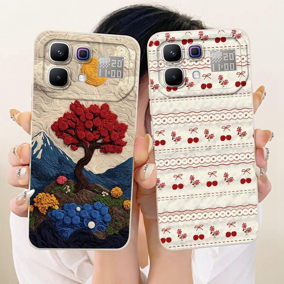 For Infinix Note 60 Pro Note60 Cute Cat Flower Cartoon Phone Case For Infinix Note 60 60Pro 5G Soft Silicone Covers Bumpers
