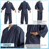 Edoten Men's Samue Denim, 4.5 Oz. Lightweight Denim (100% Cotton), Soft with Pre-Dyed Fabric, Navy Blue, Size 3L