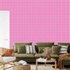 Geometric Rhombus Wallpaper Powder Pink and Purple 50x1000