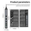 LUXIANZI 68 in 1 Cordless Electric Screwdriver Set For iPhone Glasses Watch PC Repair Power Tool Magnetic Screw Driver Bits