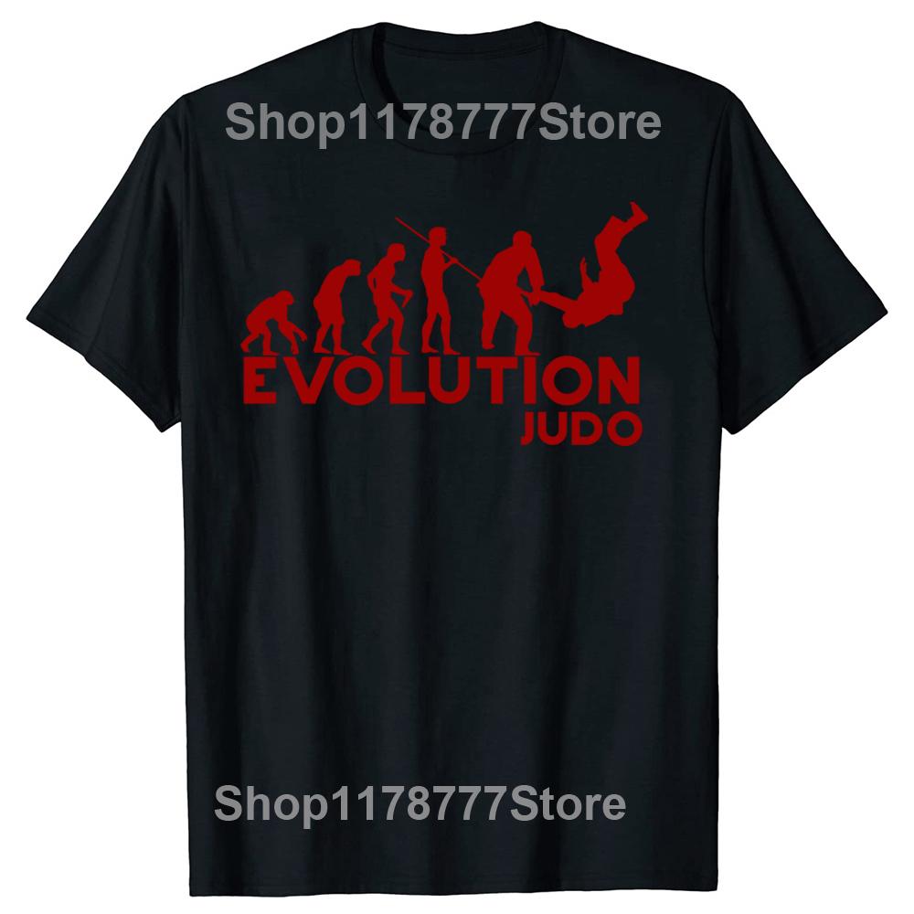 Evolution Judo Retro Martial Arts Jiujitsu Gift Holiday Xmas Classic T Shirts Summer Graphic Cotton Streetwear Gifts Tshirt