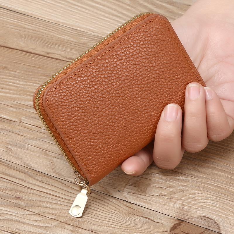 Stylish Large Capacity Multi-Card Slot Accordion Zipper Coin & Credit Card Holder for Advertising Promotion