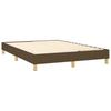 Vidaxl Bed Frame Without Mattress, Dark Brown, 140X190 Cm, Fabric