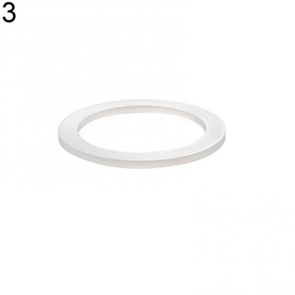 2Pcs Silicone Sealing Ring Spacer Flexible Washer Gasket Ring Replacement for Moka Pot Espresso Coffee Makers