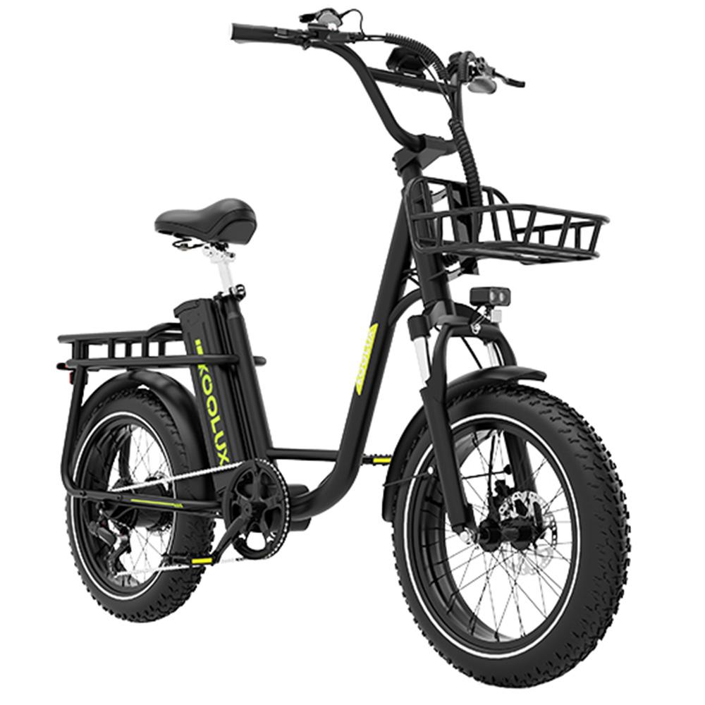 Electric Bike Adult KOOLUX 20" 750W Motor Top Speed 50Km/h 48 V 25AH Max Range 120Km Load 120Kg Black X7