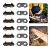 6pcs Chainsaw Chain Joiner Link 3/8 0 063 Size for Chainsaw Parts Accessories Metal Joiners for Chain Connection