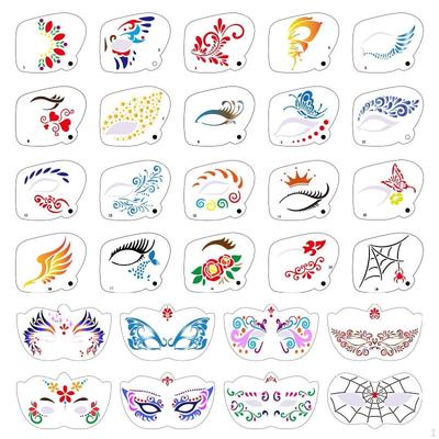 Stencil per il viso di Carnevale Modelli per dipingere gli occhi per bambini Adulti Bambini Festival