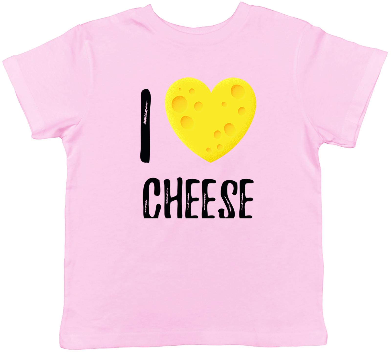 

I Love Cheese Love Heart Shaped Cheese Kids T-Shirt Boys Girls Gift 160