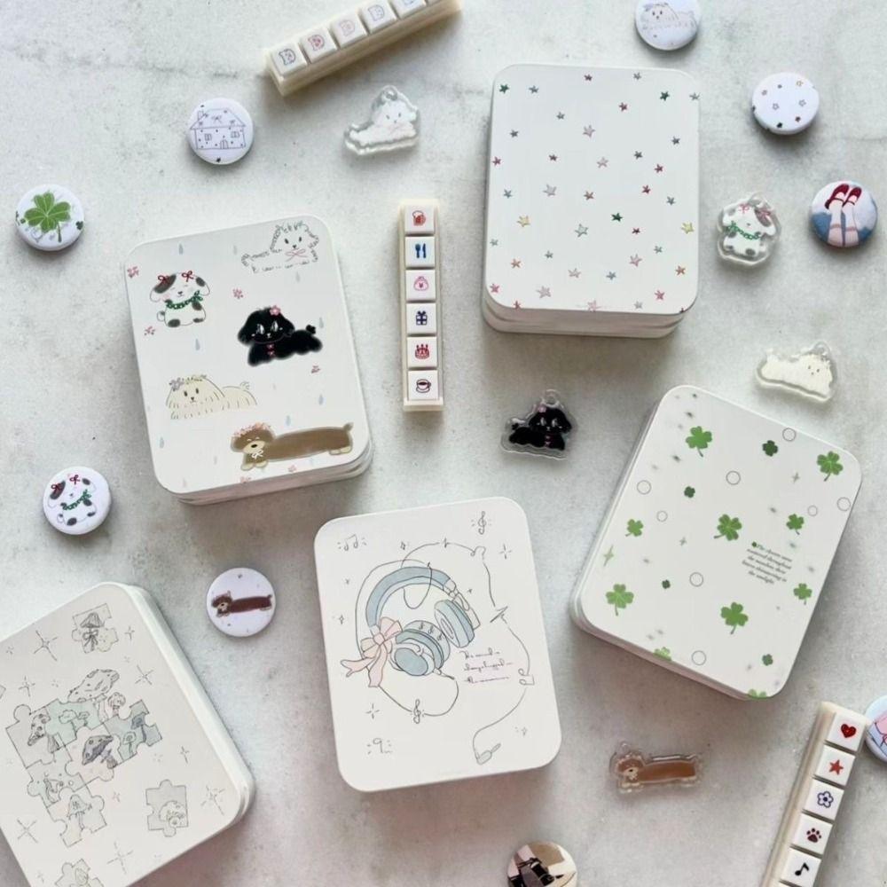 Portable Photocard Storage Box Cute Hair Clip Case New Stationery Case