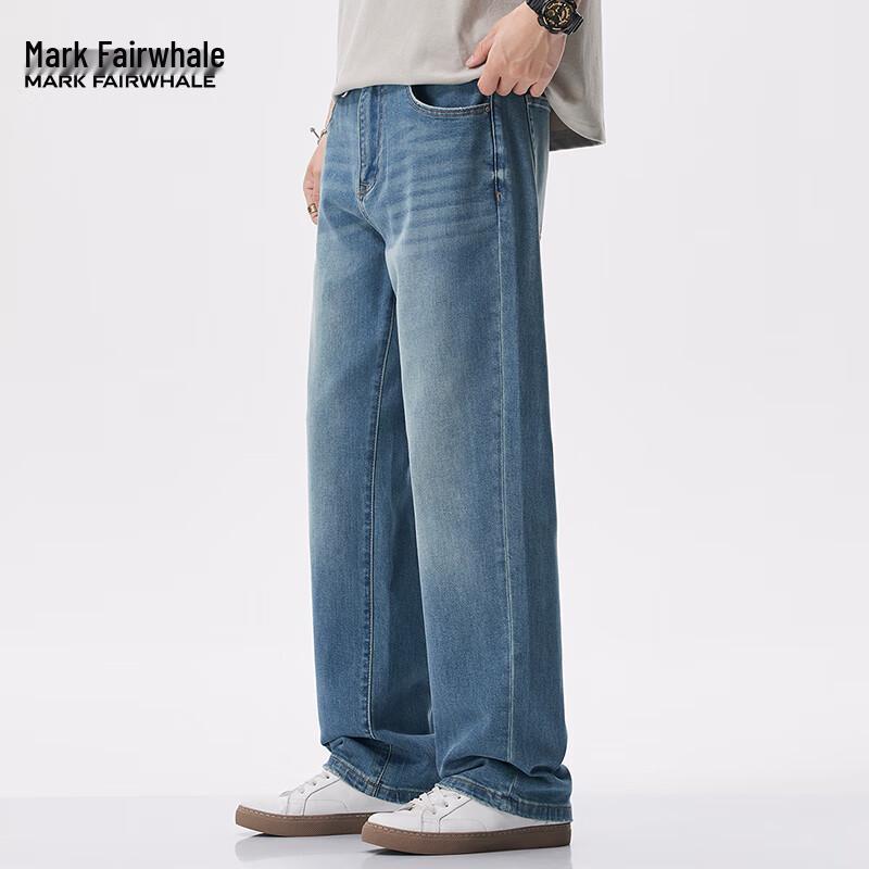 

Мужские свободные джинсы прямого кроя с эффектом стирки Mark Fairwhale 29