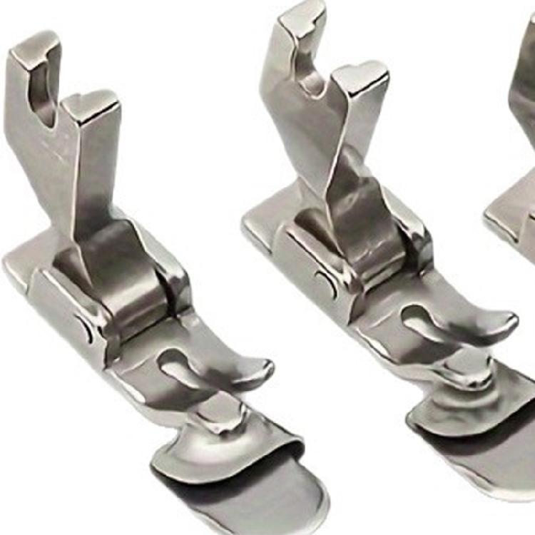 Set of 3 Hemming Guide Presser Feet No Iron Margin Finishing Attachment Strong Metal Sewing Machine Part