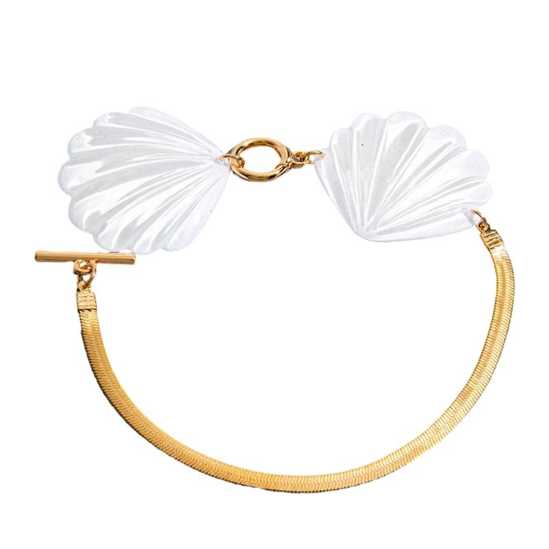 

Fashionable Shell Shape Foot Chain Adjustable Length Anklet Iron Texture Suitable for Women Fashion Lover Present 1