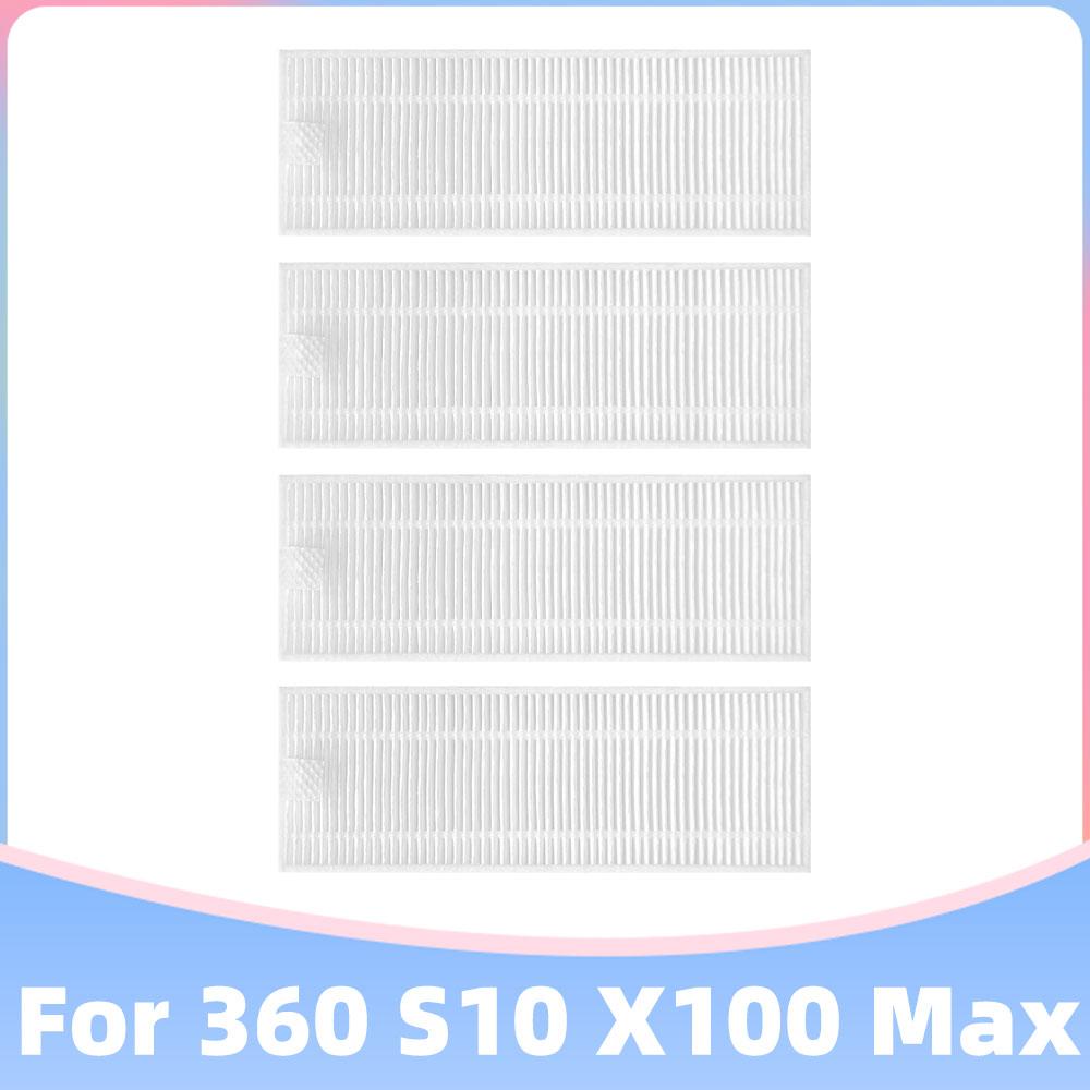 Kompatibel für 360 S10 X100 MAX Roboter Staubsauger Ersatzteil Haupt-Seitenbürste Hepa Filter Mopp Tuch Lappen Ersatz Zubehör