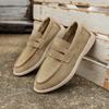 Fashion Women Flat Shoes Khaki Suede Summer Walk Shoes Slip-on Lazy Loafers Causal Moccasin Comfortable Mules Driving Shoes