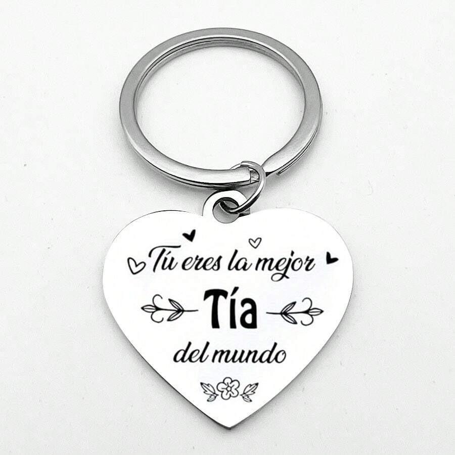 

Grateful Holiday Gift for Relatives Family Butterfly Heart Tag Laser Hanging Ornament Keychain Stainless Steel Keychain for Backpack Bag Pendant 3*3CM