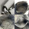 Used Michael Kors Handbag Leather Gray With Charm
