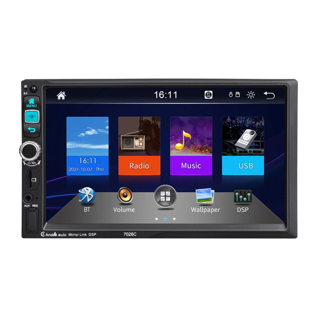 Bluetooth-compatible Car Radio Remote Control 2 Din Audio-Stereo 7 Inch Touch Screen FM-Multimedia Video Player AI-Voice