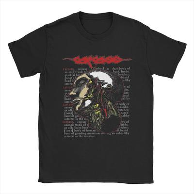 Carcass Erkek Tişörtleri %100 Pamuk Harika Tişört O Yaka Tişört Kısa Kollu Giyim Hediye Fikri
