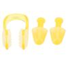 Soft Silicone PC Swimming Ear Plugs Nose Clip Set for Waterproof Surfing Diving SportsYellow