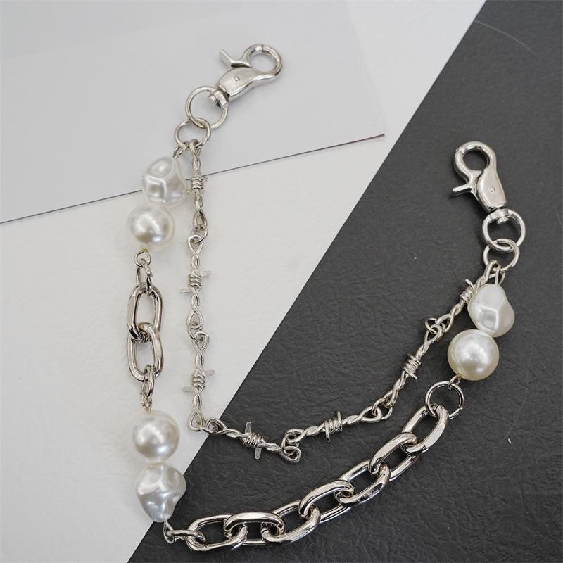 

Винтажный ремешок-цепочка с жемчужными шипами - Универсальные панк-аксессуары Chain