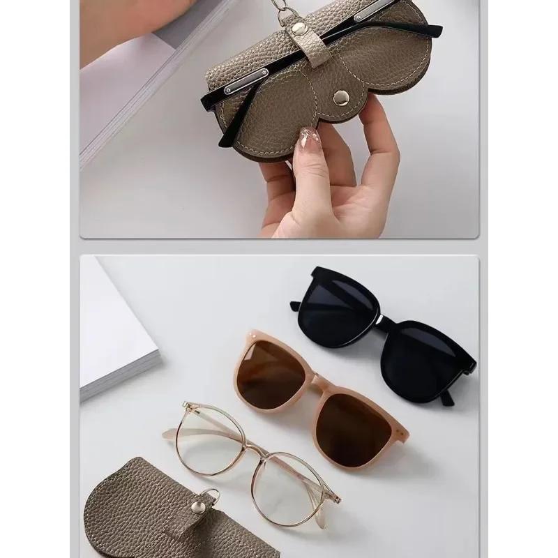New Sunglasses Bag Portable Eyewear Case Sunglasses Protective Cover Cute Eyewear Clip Women's Minimalist Eyewear Bag