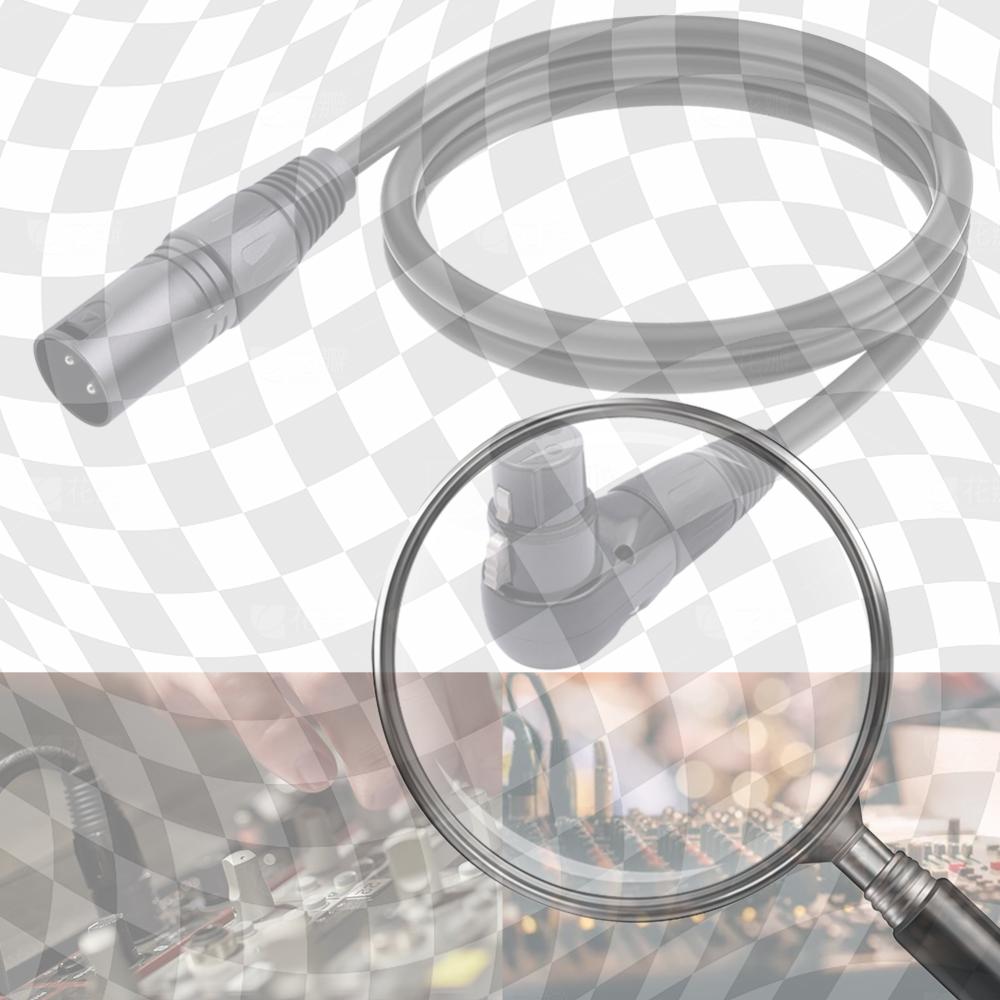 

90 Degree XLR Female To Straight XLR Male 3-Pin Adapter Cable 0.3/1/1.8M Mic Connector for Speaker Recording Studio Mic Mixer 1 Meter
