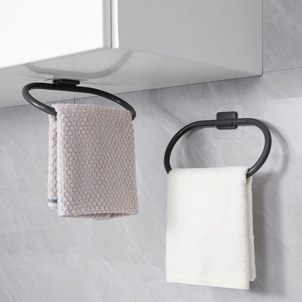 No Drilling Bathroom Towels Rack Self-adhesive Towel Bar New Towel Holder  Bathroom Kitchen