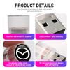 2025 Hot Portable Car USB Ambient Colorful Light LED Atmosphere Lamp For Mazda Axela Atenza CX9 MX3 MX5 RX8 RX7 MX30 CX30