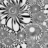 Outdoor Decorative Fabrics Oxford - Black and White Motif | Dx18092