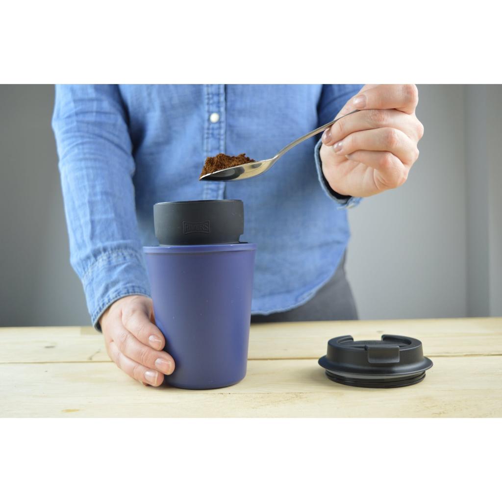 Rivers Wall Sleek Navy Mug,